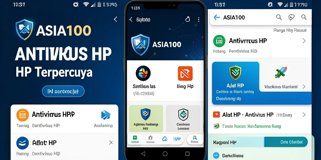 Tampilan antarmuka ASIA100 yang bersih dan informatif.