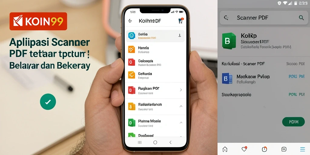 Tampilan antarmuka KOIN99 yang intuitif dan mudah digunakan untuk Scanner PDF.