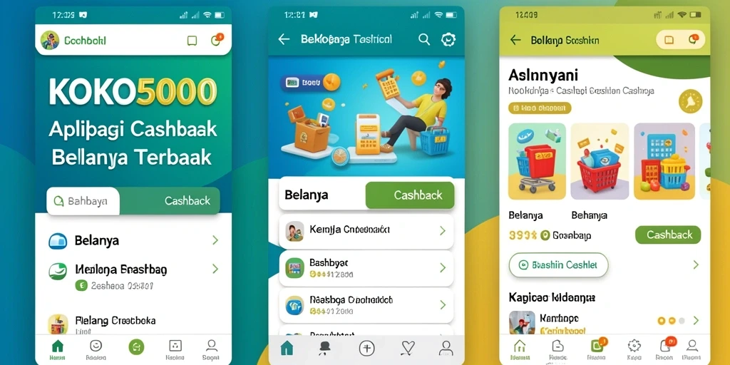 Tampilan antarmuka KOKO5000 menampilkan fungsi Cashback yang menarik.