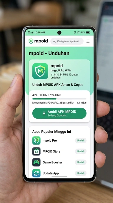 Tampilan halaman APK mpoid